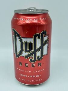 Vintage Australian DUFF Empty Beer 375mL Can