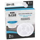 H2EAU Replacement Water Fountain Filter 2-Pack â€“ Replacement Filter for The
