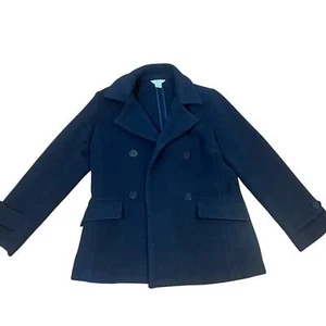 Brooks Brothers 346 Damen Woll Peacoat Größe Medium schwarz schwer zweireihig - Bild 1 von 7
