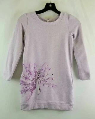 Sudadera Top Gymboree Niñas 8 Púrpura Pavo Real Manga 3/4 Cuello Redondo 0296 Foto 1 de 4