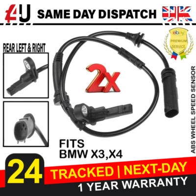 2 X ABS датчик скорости для BMW X3 F25 X4 F26 2010-ON задний слева и справа - Изображение 1 из 4