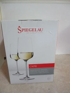 Spiegelau Capri White Wine Glasses x2 Crystal Glass 23cm Tall (New, Never Used) - Picture 1 of 1