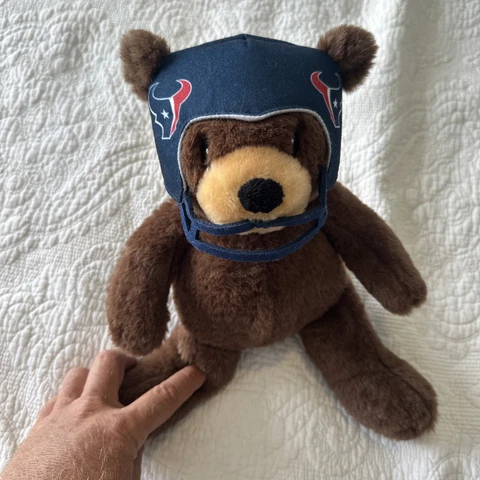 Houston Texans 15" Teddy Bear Plush Stuffed NFL Helmet Northwest Company Cover