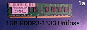 Unifosa 1GB GDDR3-1333 RAM - Picture 1 of 2