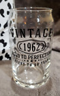 Spotted Dog Vintage 1962 Glass Beer Can Mug 12oz Aged to Perfection