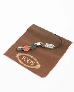 Tod's Leather Keychain Multicolored Disc Style Women Phone Accessories - Photo 1 sur 3