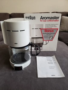 Braun KF400 Vintage Aromaster Coffee Brewing System 10 Cup White - GREAT COND!!  - Picture 1 of 24