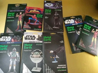 Kits de modelos 3D Metal Earth 8x Kits Star Wars Marvel DC Comics Bald Eagle  Foto 1 de 4