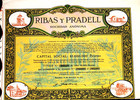 Ribas Y Pradell S.A. histor. Aktie Barcelona 1970 Spanien España Katalonien