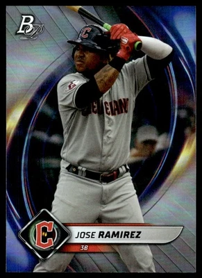 2022 Bowman Platinum Jose Ramirez Cleveland Guardians #84 - Image 1 of 2