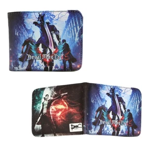 Nueva Cubierta de Juego 5 DEVIL MAY CRY Billetera Doble Plegable Tamaño Estándar Tarjeta de Crédito Billetera - Imagen 1 de 2
