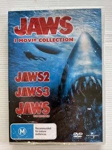 3 Movie Collection DVD - JAWS 2 - JAWS 3 - JAWS THE REVENGE - R4 - NEW & SEALED - Picture 1 of 2