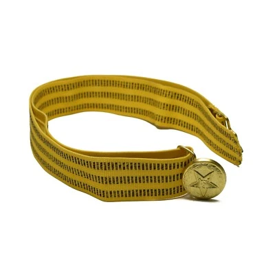 Cinturón ejército ruso soviético desfile URSS oficial uniforme amarillo vintage NUEVO Foto 1 de 2