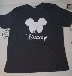 Disney Daddy Disney World Adult T-Shirt Adult XL Gray Mickey Mouse Ears - Picture 1 of 6