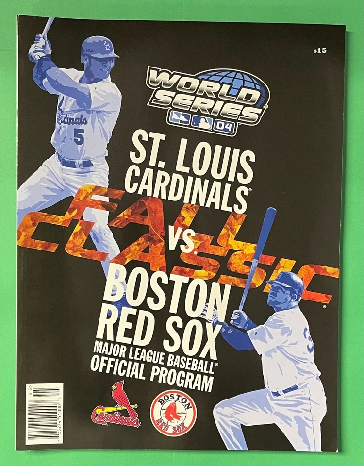 2004 MLB WORLD SERIES OFFICIAL PROGRAM ST. LOUIS CARDINALS VS. BOSTON RED SOX - Image 1 of 2