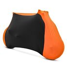 Motorcycle Cover for Kawasaki Z 1000/ SX, Z400 M-L Indoor black-orange