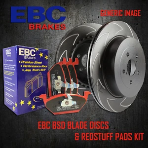 NEU EBC 302mm HINTEN BSD PERFORMANCE SCHEIBEN UND REDSTUFF BELÄGE KIT KIT 18076 - Bild 1 von 6
