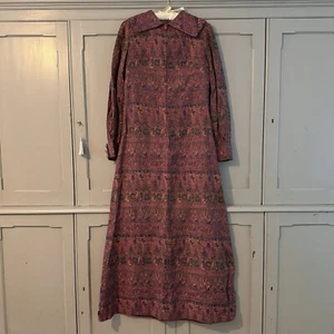 Vintage Kleid 70er Jahre mit Zinnknöpfen Theater/Film Kostümzeit - Bild 1 von 8