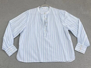 Roberta Roller Rabbit Marseille Stripe Glenda Top Size XL Blue Coastal Cottage - Picture 1 of 14