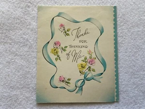 Thanks for thinking of me   Unused Greeting Card - Picture 1 of 2