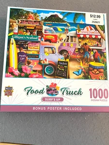 Master Pieces Jigsaw Puzzle Food Truck Roundup Block Party 1000 Piece Surfs Up - Picture 1 of 11