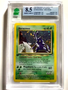 2000 Pokemon Neo Genesis "Heracross" 6/111 Holo MNT 8.5 MNT WOTC 1st-Ed - Picture 1 of 6