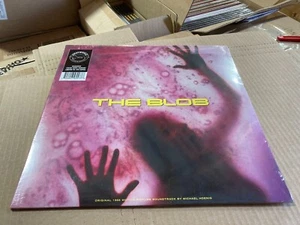 The Blob Original 1988 Movie Soundtrack CLEAR PINK VINYL LP Michael Hoenig Score - Imagen 1 de 3