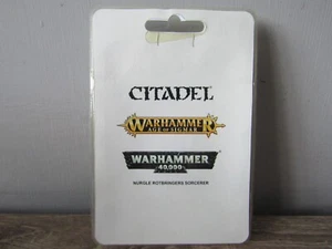 WARHAMMER  AOS MAGGOTKIN OF NURGLE ARMY -  NURGLE ROTBRINGERS SORCERER FINECAST - Picture 1 of 2