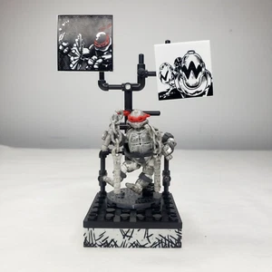 TMNT Mega Bloks Black & White Mirage Turtles Raphael Figure & Stage - Picture 1 of 7