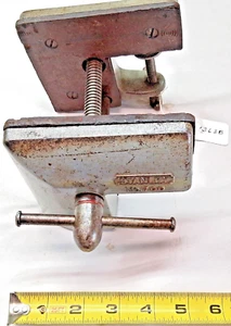 Vintage Stanley No. 700 Cast Iron Woodworkers Bench Corner Vise 5" Wide Jaws USA - Picture 1 of 5