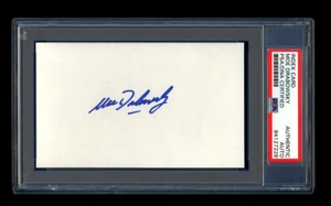 MOE DRABOWSKY SIGNED INDEX CARD MINT PSA/DNA BALTIMORE ORIOLES 1966 1970 WSC - Picture 1 of 1