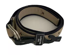 Lands End Boys Icon Belt Khaki Spider bug Blue Beige size Large NEW - Picture 1 of 8