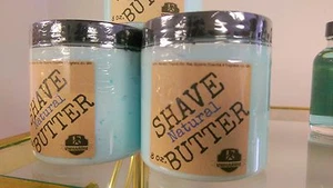 Natural SHAVING BUTTER w/ Barber Shop Scent! 8fl oz! Ships FREE! UV PROTECTION! - Picture 1 of 2