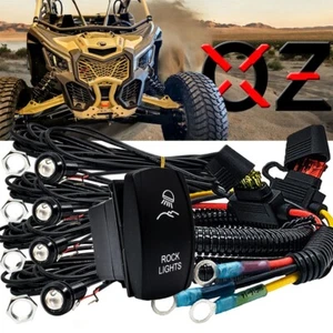 4x Barra de Cable de Alimentación de Luz de Roca LED Ámbar Can-Am X3 Max RS Turbo RR Defender - Imagen 1 de 8