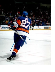NEW YORK ISLANDERS ANDERS LEE SIGNED CELEBRATION 8X10 - Bild 1 von 1