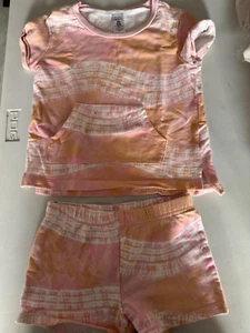 Lot 2 Sets Girls Size 5 Body Glove Running Shorts + Carter's Outfit Activewear - Picture 1 of 2