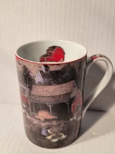 Giftware Kaffeebecher, Amish Farm Szene Gänse Amish Familie  - Bild 1 von 6