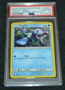 Holo Foil Popplio # SM03 General Mills Promo 2017 Tarjetas de Pokémon PSA 10 gemas como nuevas - Imagen 1 de 1