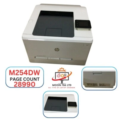 HP LASERJET COLOR M254DW WIRLESS DUPLEX PRINTER TONER INCLUDED PAGE COUNT 28990 - Image 1 of 4