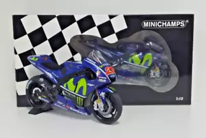 Diecast Model MotoGP Minichamps 1:12 Yamaha M1 YZR Maverick Vinales GP 2017 - Picture 1 of 5