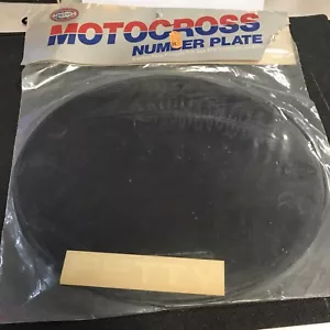 Preston Petty Oval Motorcycle Number Plates Black 168-0012 NEW - Picture 1 of 6