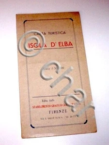 Viaggi - Carta turistica Isola d'Elba - anni 40/50 - Picture 1 of 2