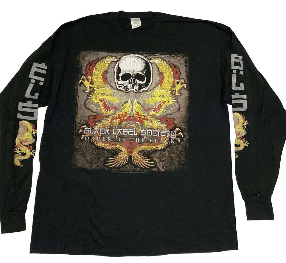 Black Label Society 20110 Long Sleeve Tour Shirt XL Zakk Wylde New Cnd Unworn - Image 1 of 4
