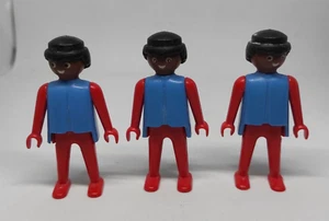 Playmobil Lot 3 Figurines Vintage hommes Africain Geobra 1974 Klicky - Imagen 1 de 9
