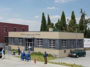 WALTHERS Cornerstone 9334200 1/87 HO Scale BRICK USPS UNITED STATED POST OFFICE - Picture 1 of 7