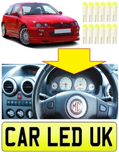 ✅ Rover 25 45 MG ZR ZS F TF ✅ DASHBOARD INSTRUMENT COB LED UPGRADE BULBS x 12 ✅ - Picture 1 of 5