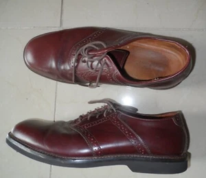 Marshall Field's Lytham Men 11.5 M Brown Leather Classic Oxford Dress Shoes - Picture 1 of 9