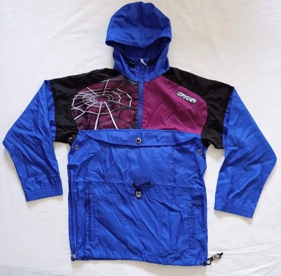 Vintage SPYDER Junior Cadetes Talla 12 Pullover chaqueta de esquí de nailon con capucha usada en excelente estado Foto 1 de 4