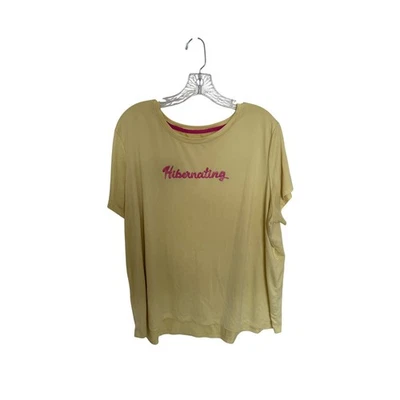 Conjunto de pijama Secret Treasures XL amarillo rosa a cuadros ropa de salón ropa de dormir para mujer Foto 1 de 4