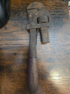 Vintage PEXTO #10 Pipe Wrench. Nice Wooden Handle Great Condition. - Bild 1 von 4
